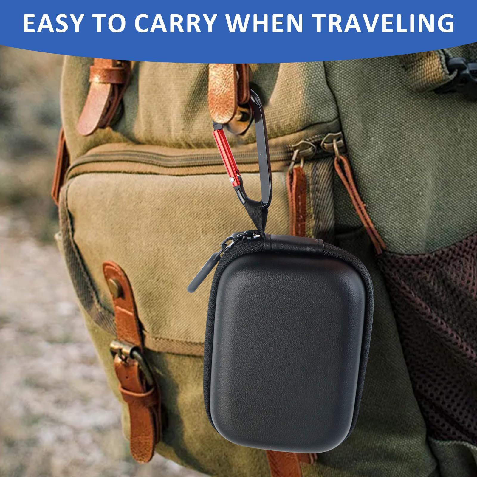 Hesupy Étui De Voyage Pour Dji Action 5 Pro/4/3, Sac De Protection Résistant Aux Chutes Noir