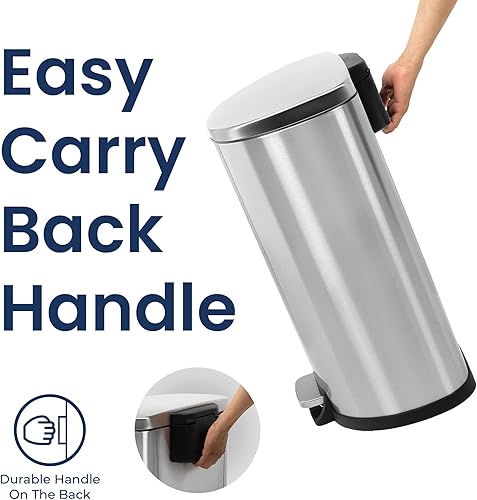 Miniatura 4 de NINESTARS AMZ-SOT-50-3 - Bote de basura de 13.2 galones, acero inoxidable