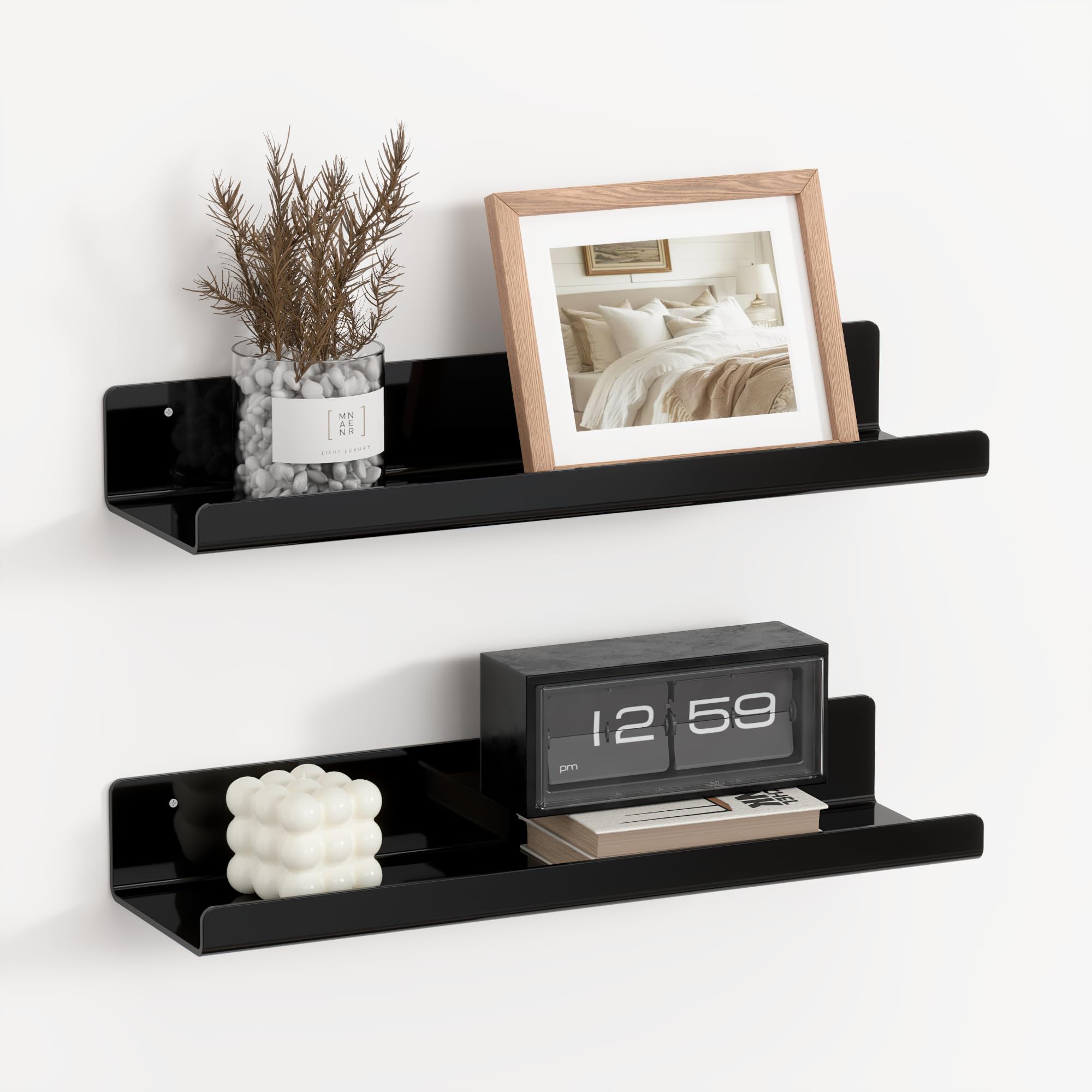 RICHER HOUSE Acrylic Shelves 38cm