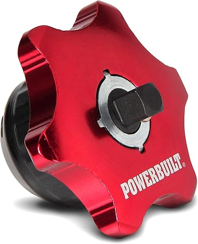 Powerbuilt 14-Inch Drive 2 en 1 Pulgar Trinquete y Bits Driver, Trinquete de Dedo, Rojo, 941248