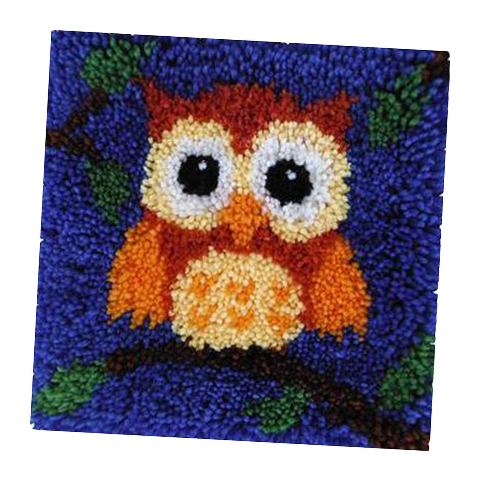 Enakshi Latch Hook Rugs Carpets Cushion Mat Making Kit Crafts for Beginner Brown Owl | Crafts | Needlecrafts & Yarn | Rug Making | Latch Hooking | Latch Hooking Kits-picture-24