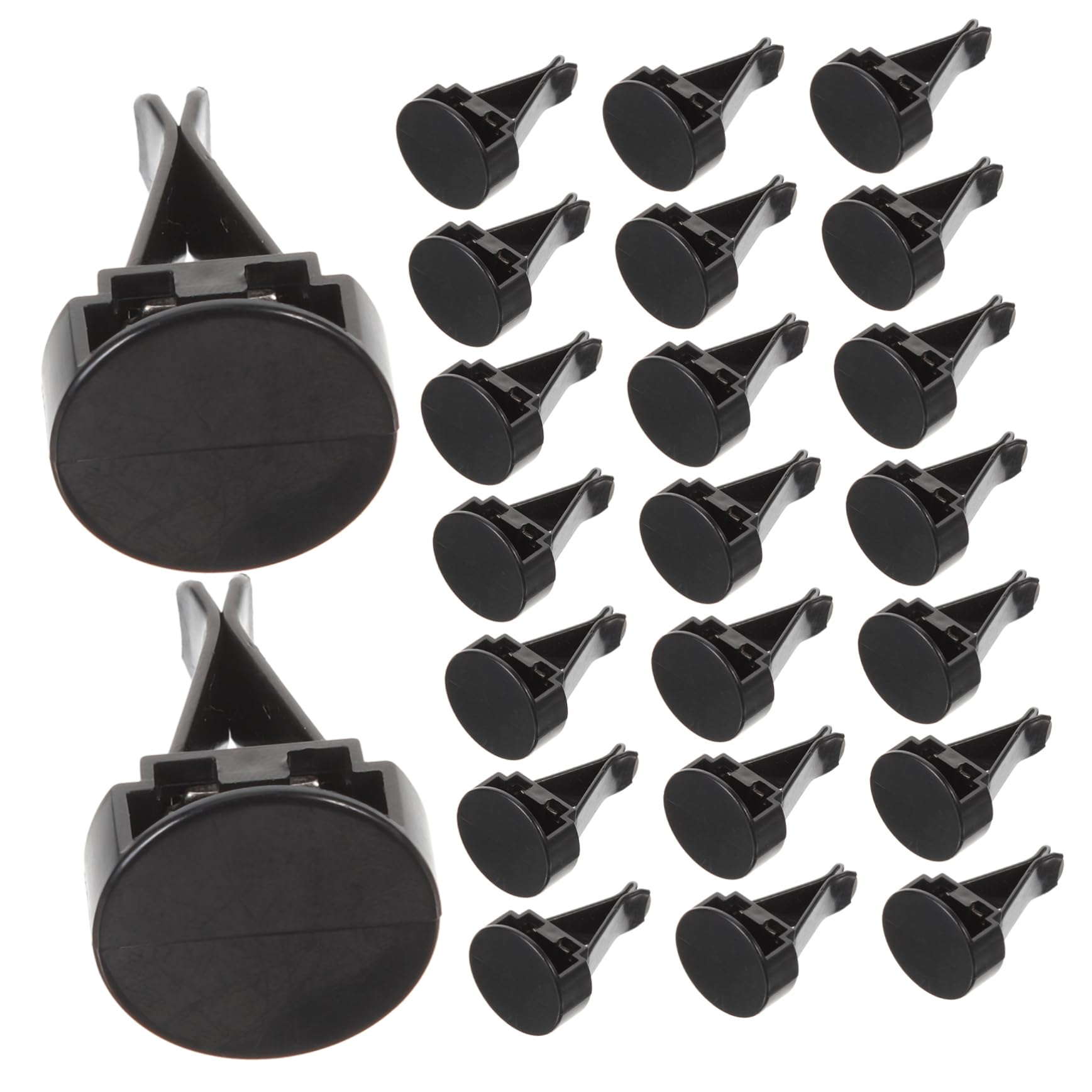Clip per Diffusore di Aromi per Auto in Plastica Nera Forza di Serraggio Regolabile, 100 Pezzi, per Vacanze Estive e Accessori per Ventilazione Auto