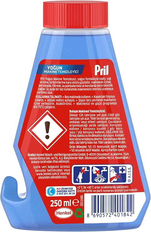 Pril 5 Etkili Yoğun Makina Temizleyici 1 x 250 mL, Makine Temizleyici