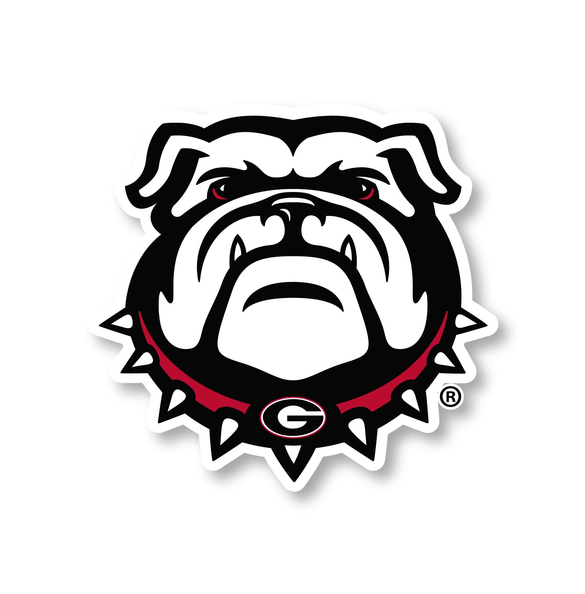 Georgia Bulldogs 6 Inch Vinyl Mascot Magnet 4-Pack Officially Licensed Collegiate Product