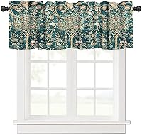 Vista 25 de Aztec Native - Juego de cortinas de cocina, cenefas geométricas tribales del suroeste para ventana de cocina, cortinas cortas con estampado étnico