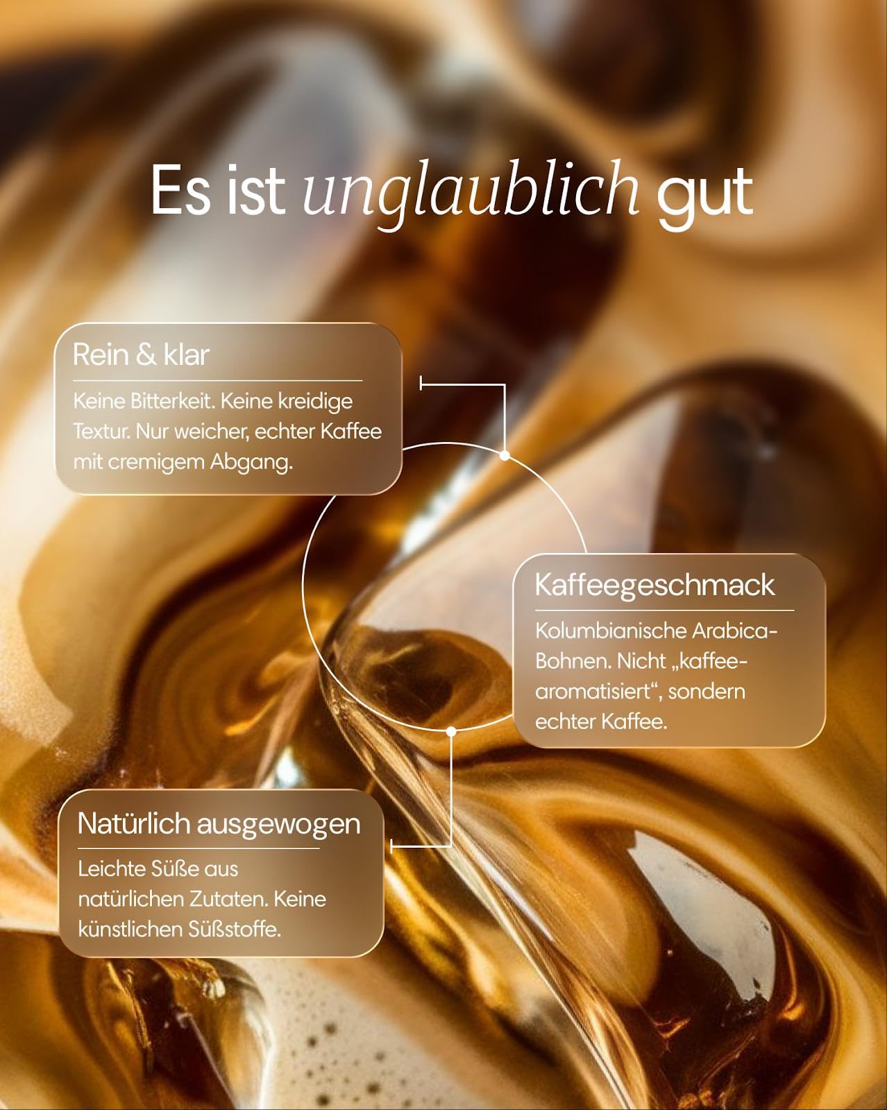 Clearly Protein Eiskaffee Pulver - Protein Iced Coffee mit 100% kolumbianischem Kaffee - 21g Eiweiß pro Portion - Zuckerfrei - 28 Portionen - 784g - Chocolate