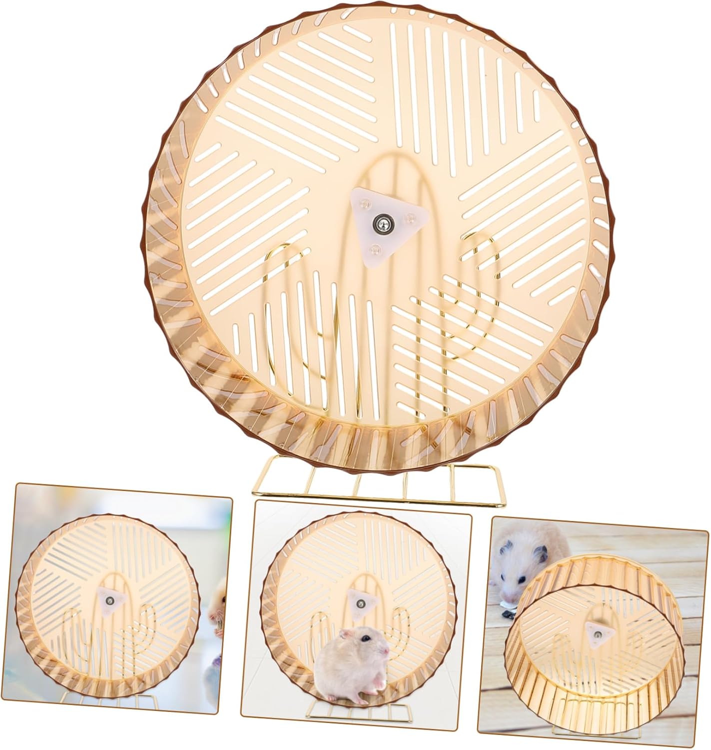 Silent Hamster Wheel for Pets Exercise Wheel for Hamsters Mice Chinchillas Special Design for Joyful Play and Interactive Fun Option