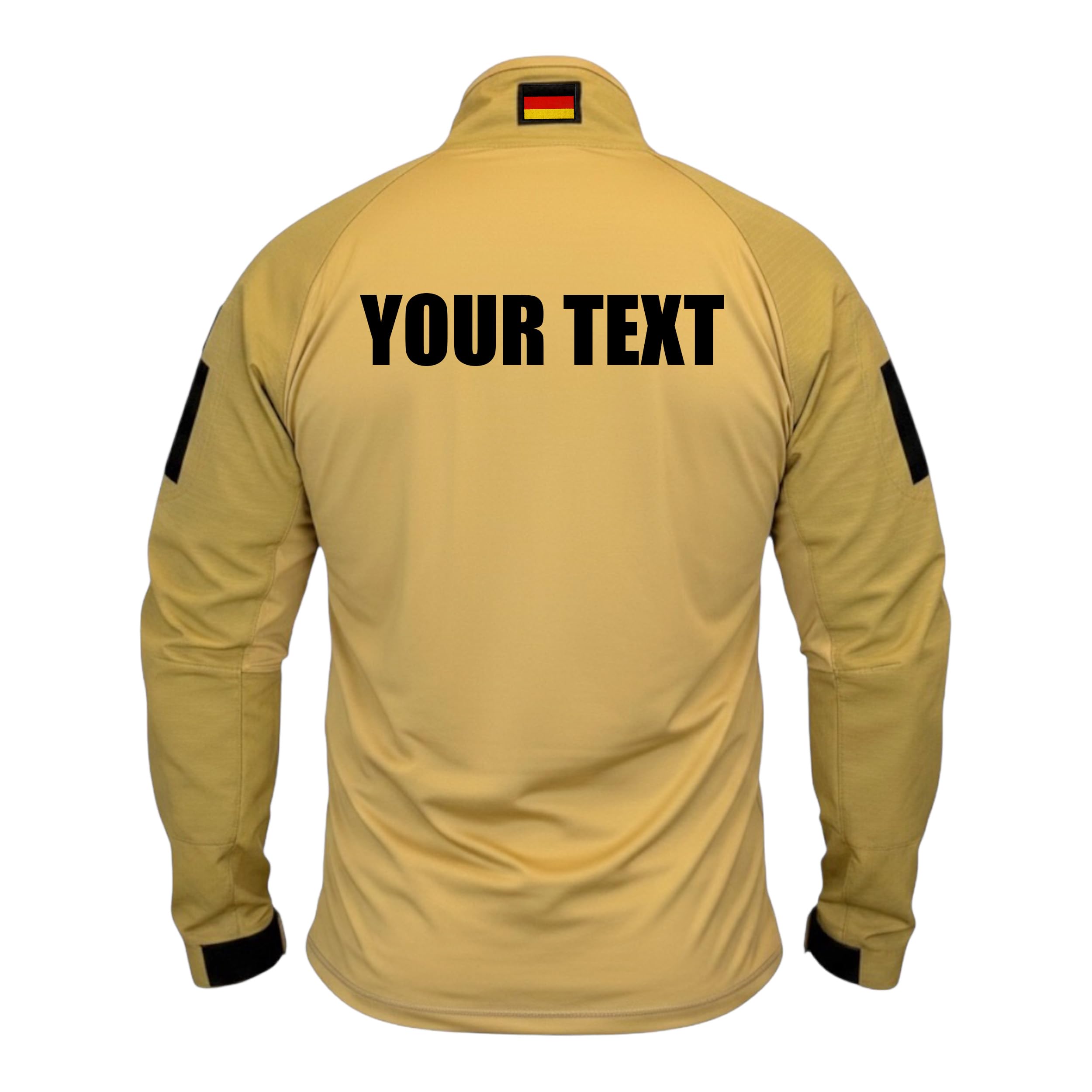 Feuerwehr Shirt Herren Langarm Tactical – Personalisiert Combat Shirt mit Patch, 1/4 Zip & Reißverschlusstaschen