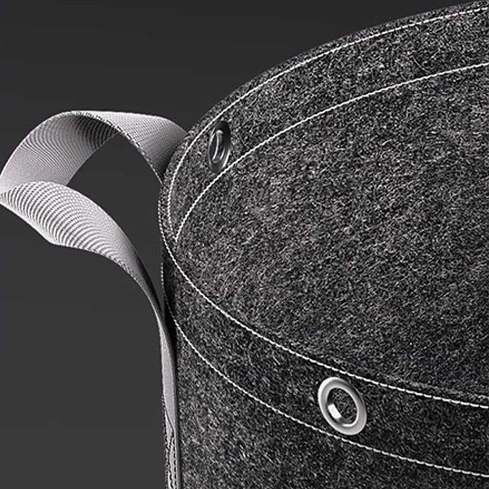 Sacs de culture pour plantes fabriqués à partir de tissu non tissé épais avec anneaux polyvalents et poignées renforcées pour une aération et un drainage constants (37,5 l)