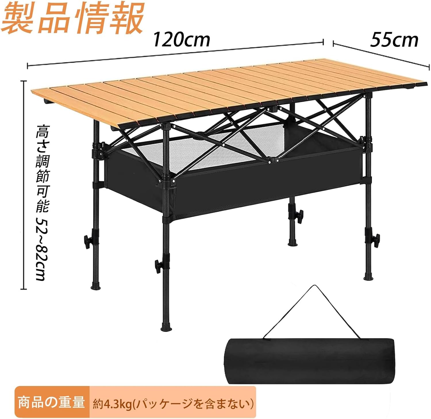 アウトドア用　テーブル　キャンプテーブル　折りたたみ式テーブル Zxpjkyu 折りたたみ式キャンプテーブル、屋外キャンプテーブル