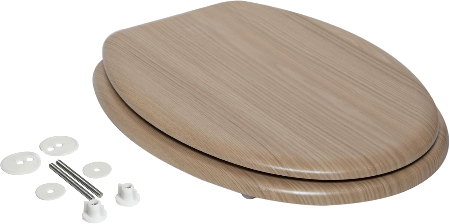 SENSEA POP Oval WC Toilet Seat with included mounting hardware.