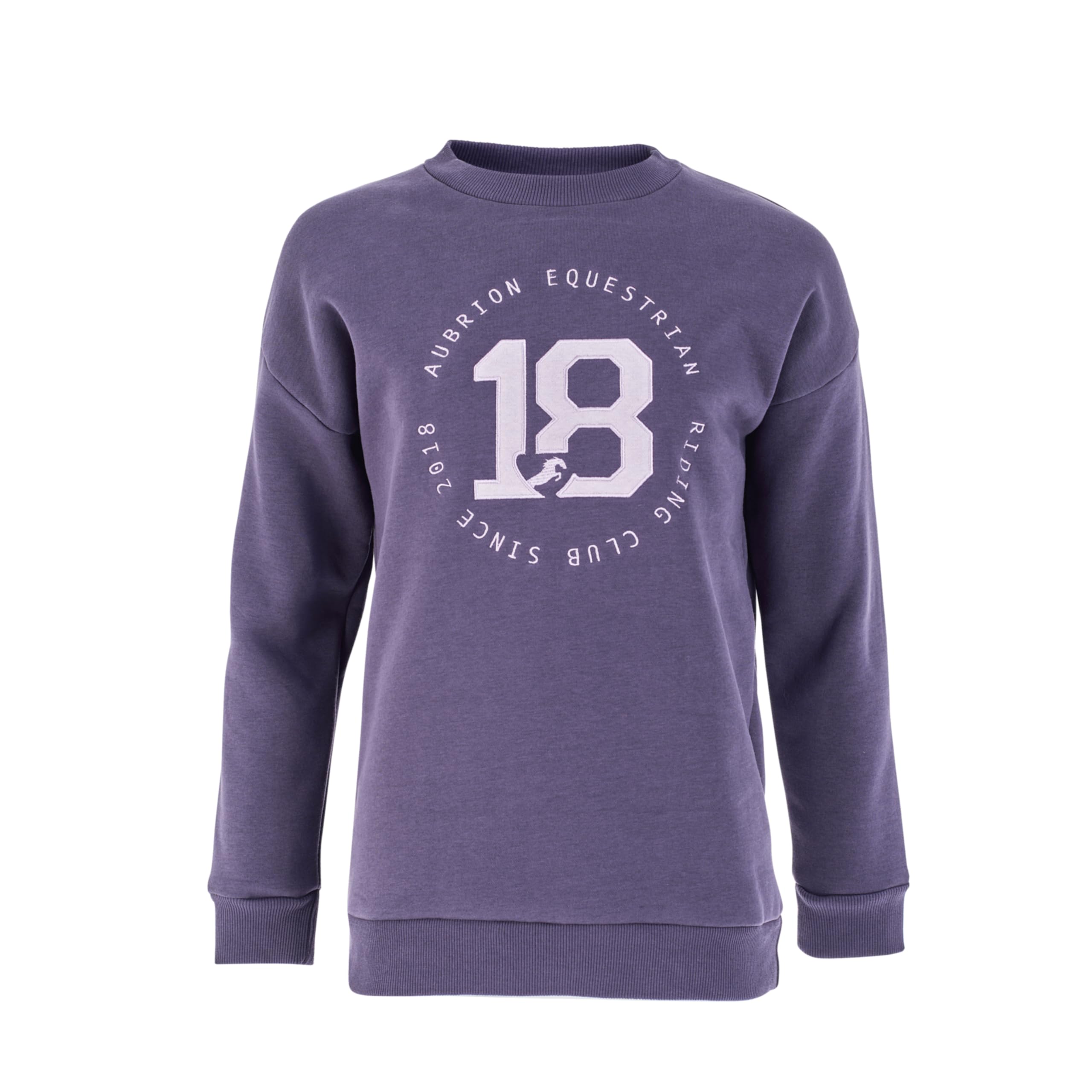Aubrion Shires Serene Children's Sweatshirt - Purple 11/12Yrs, Purple