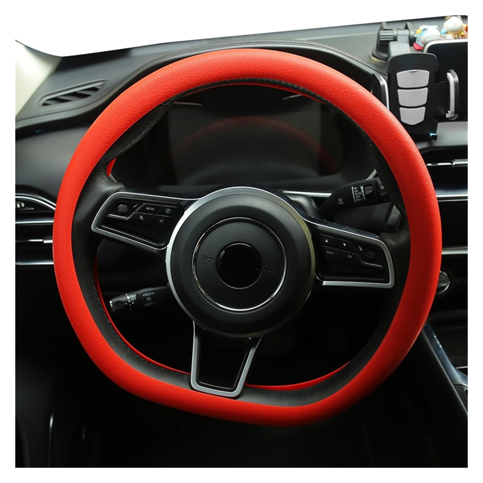Accessori Coprivolanti per auto Custodia protettiva per volante universale Custodia protettiva Coprivolante auto in silicone antiscivolo Guanto per volante auto (Color : 3)