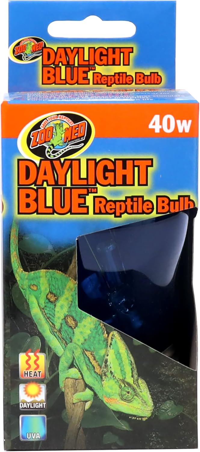 Zoo Med Daylight Blue Reptile Bulb – 40 Watts- Pack of 2