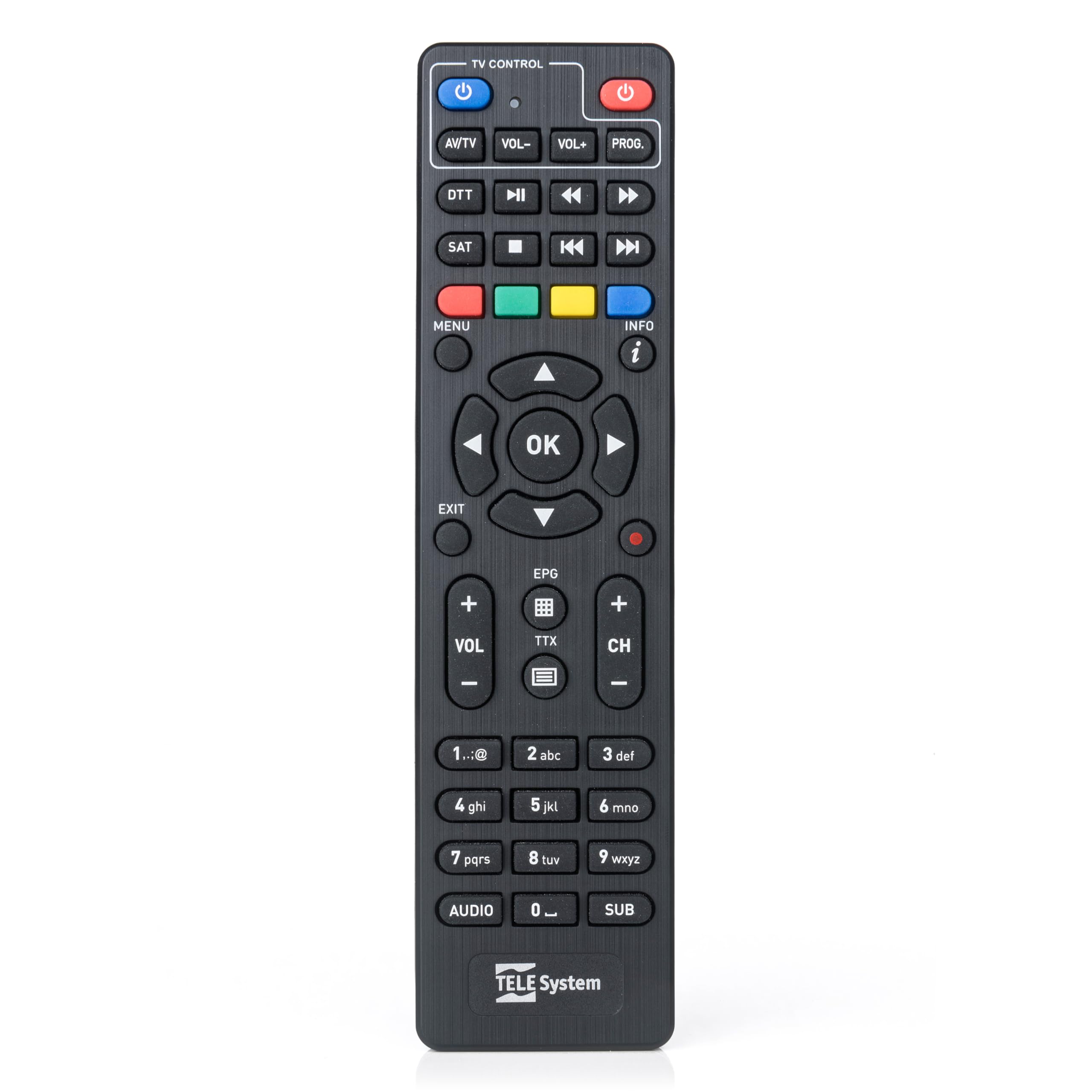 Tele System Decoder Digitale Terrestre e Satellitare 2025 TS4020 PRO, DVB-T/T2 e DVB-S/S2 HEVC HD HDR10 HLG, Decoder TV con Telecomando Unico per ricevitore e TV. USB Media Player.