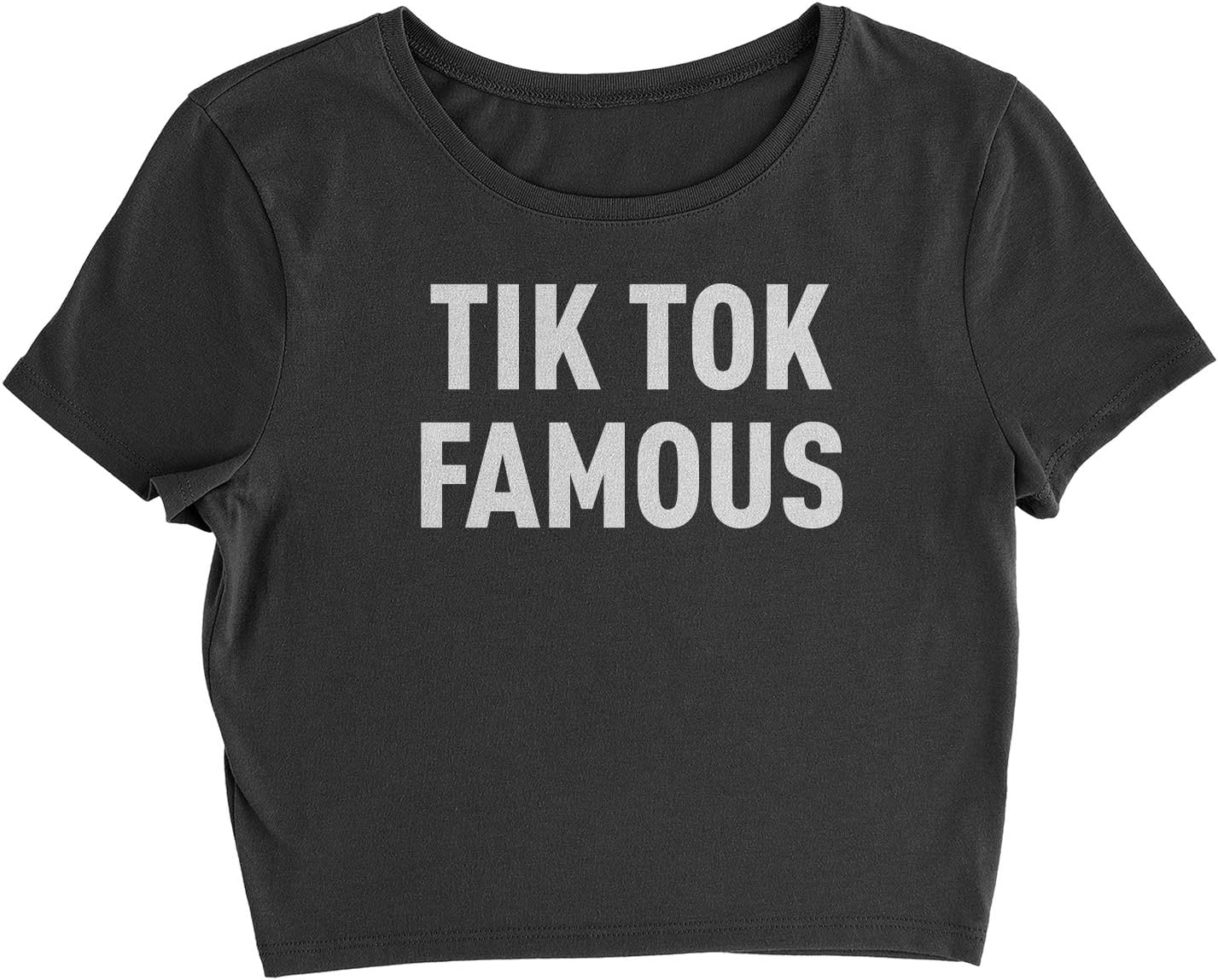 TIK Tok Famous Womens Cropped T-Shirt