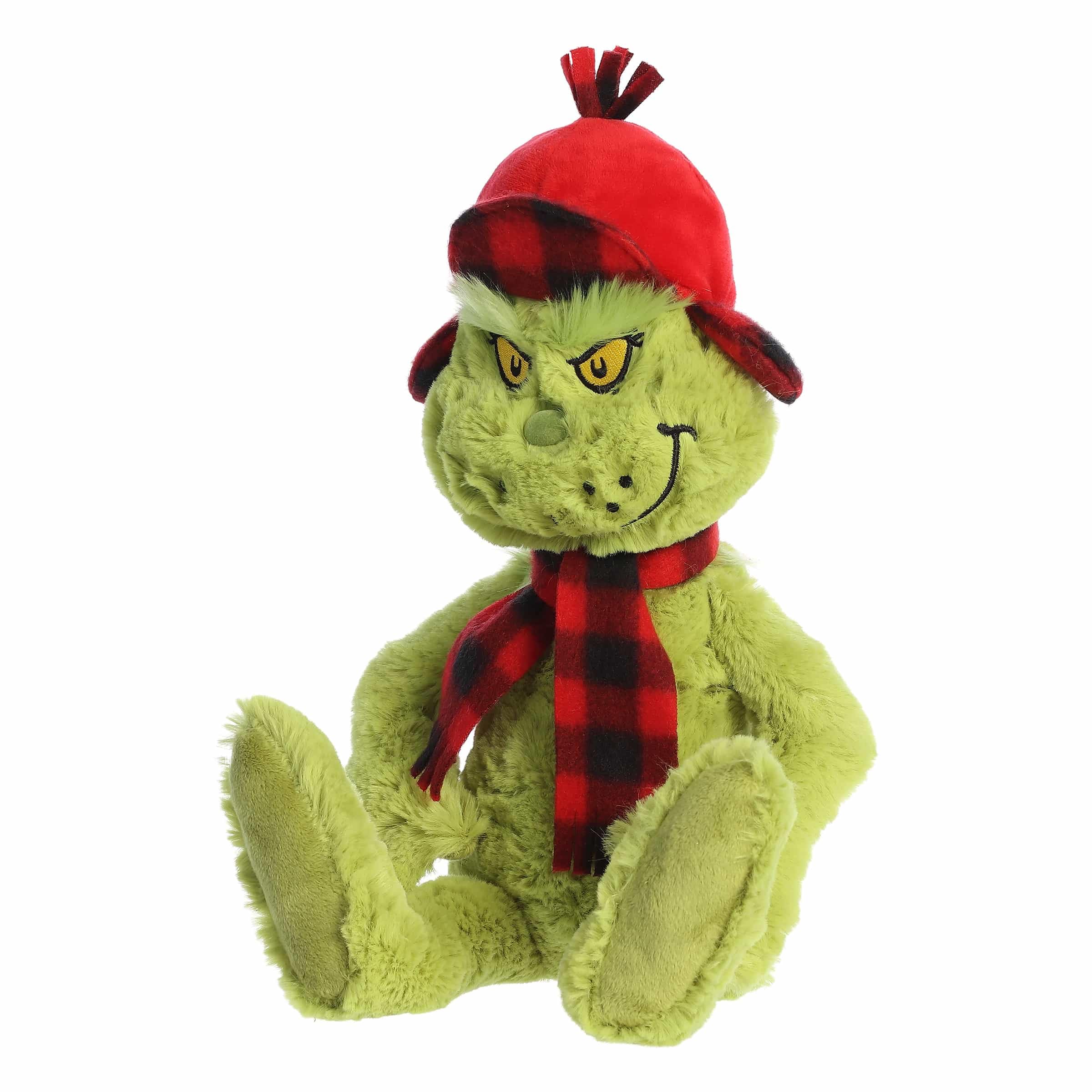 Aurora Whimsical Dr. Seuss Wilderness Grinch Stofftier - Offiziell lizenzierter Plüsch für fantasievolles Spielen - Perfekt für Kinder und Erwachsene - Grün 27,9 cm