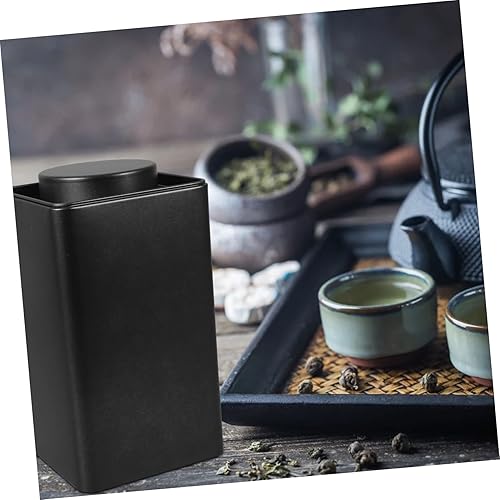 Miniatura 2 de Lata de té hermética de almacenamiento cuadrado latas de té sueltas hojas de té organizador 3 tarros de té para bolsas de té café