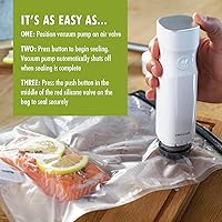 Vista 10 de ZWILLING Fresh & Save 20-pc Vacuum Sealer Bags, Sous Vide Bags, Meal Prep - Medium