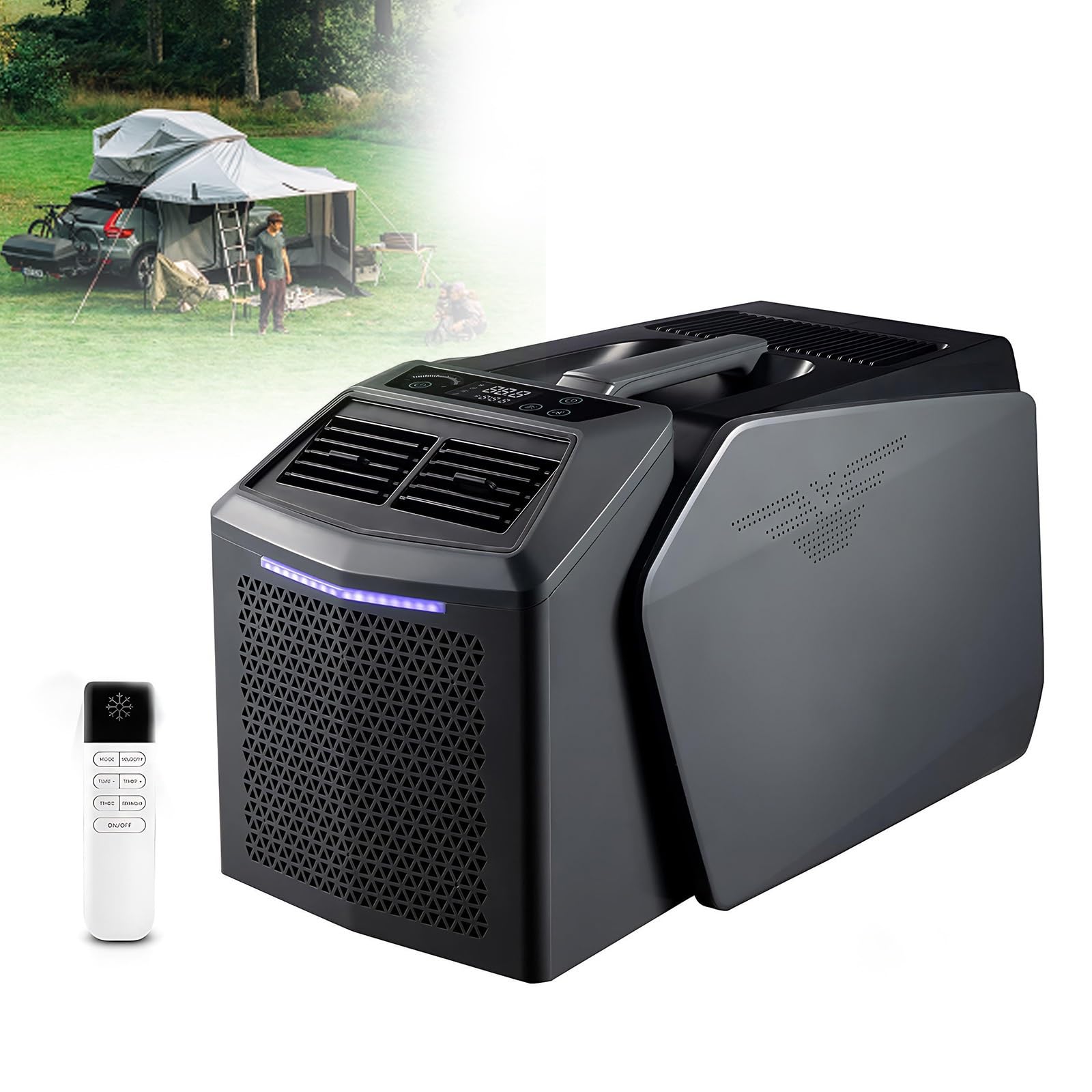 4-in-1 Portable AC, 6200BTU Split Cooler for Camping & Travel
