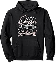 Women Girl queen of badminton shuttlecocks Pullover Hoodie
