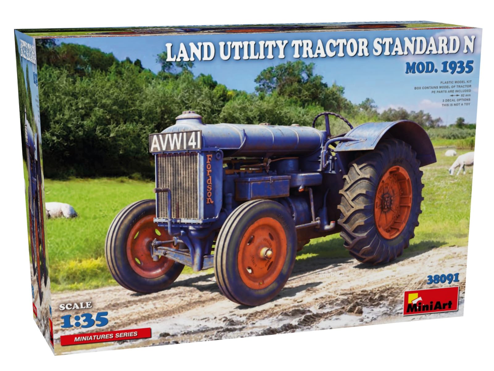 MIN38091 - Miniart 1:35 - Land Utility Tractor Standard N Mod 1935