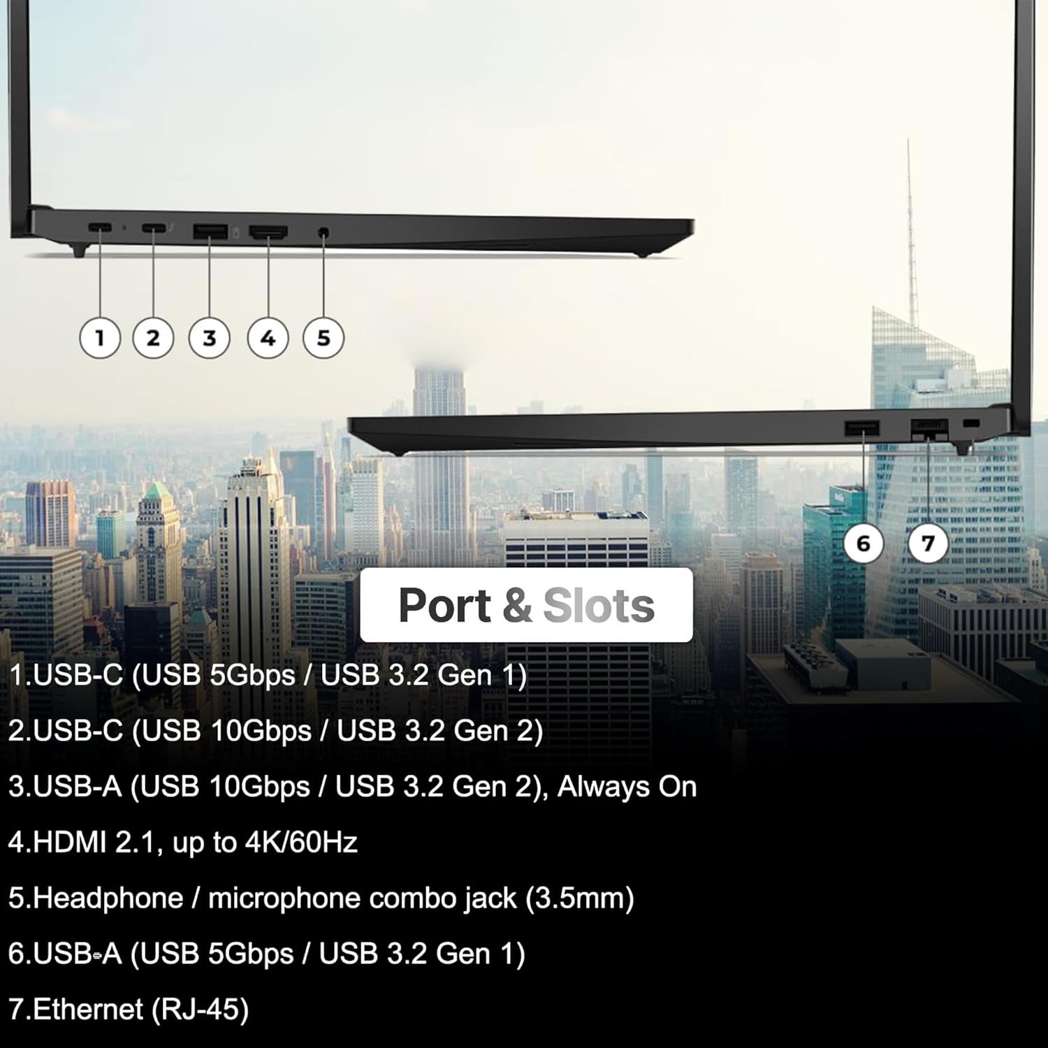 Lenovo ThinkPad E16 Gen 2, 16” Touchscreen IPS Display, AMD Ryzen 7 7735U (Beat Ultra 7 268V), 32GB DDR5, 1TB PCIe SSD, FP, Backlit KB, WiFi 6E + BT, RJ-45, FHD Webcam, W11P, Business Laptop - Image 6