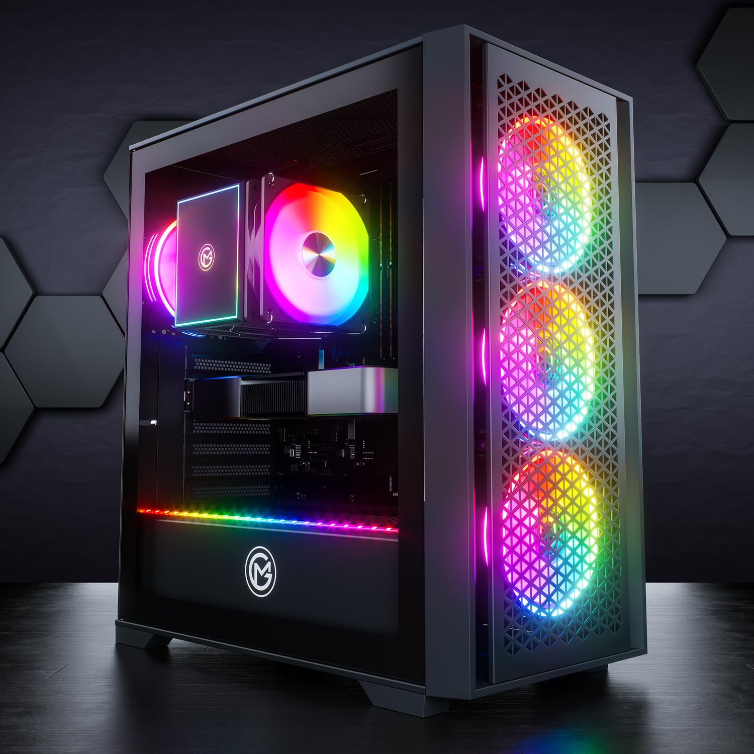 GameMachines Flow - Gaming PC - AMD Ryzen 7 5700X - GeForce RTX 5060-1TB SSD - 16GB DDR4 - WLAN - Win 11 Professional