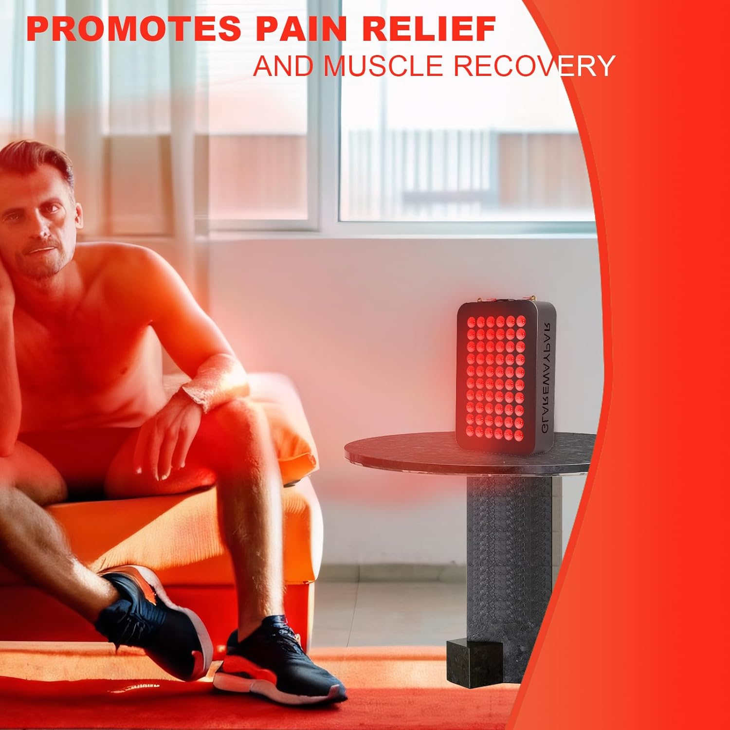 LED Red Light Therapy for Body Infrared Light Therapy Red Light Panel Red Light Therapy Device Red Light Therapy for Face, White