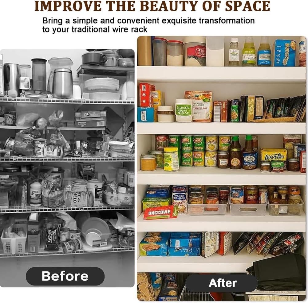 White Wires Shelf Cover 48x16 Inch for Pantry, PVC Wood-Look Closet Shelf Covers for Wire Shelving, Easy to Cut Install Wire Rack Covers, Moisture Durable Shelfs Liner,White,48 X16 in