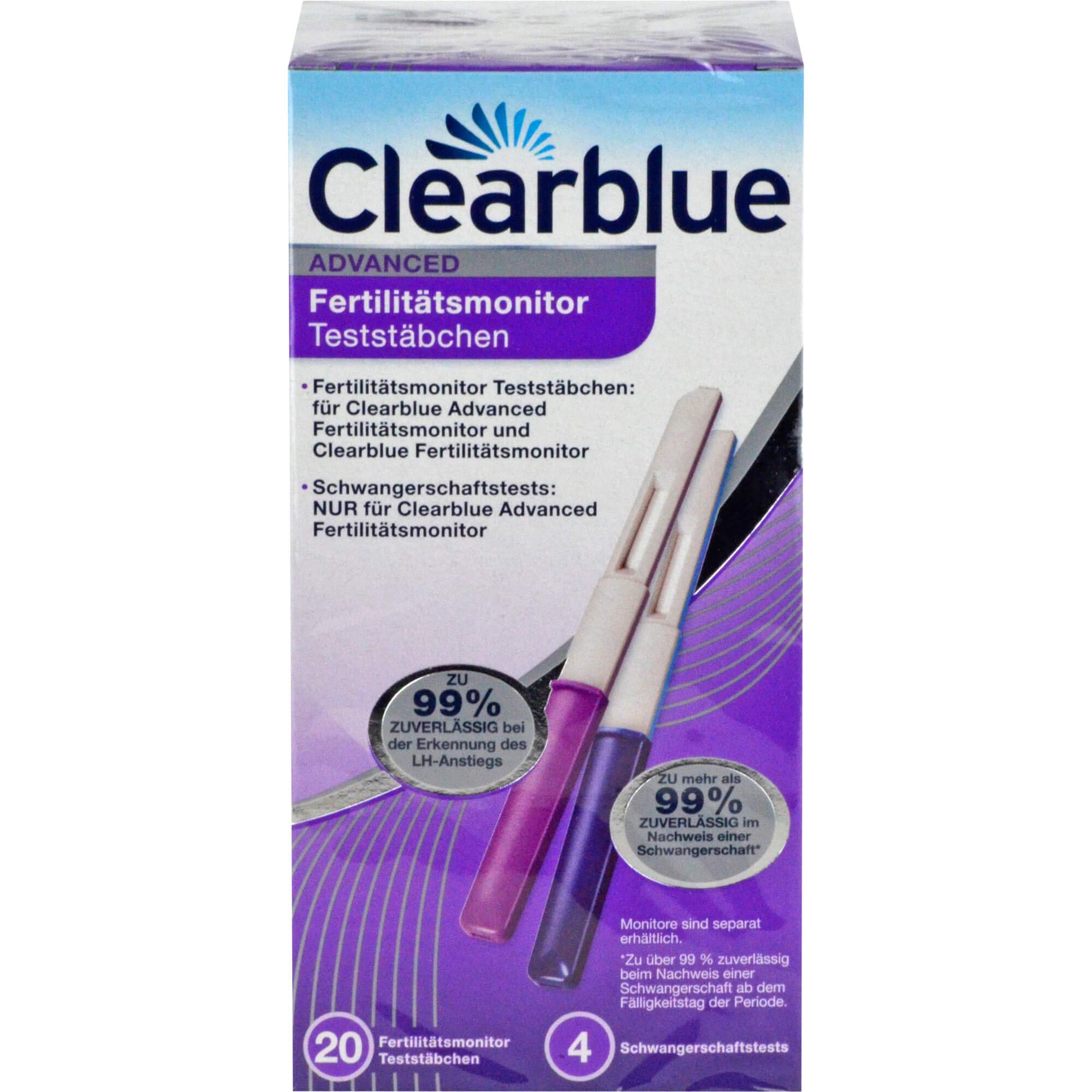Clearblue Advanced Fertilitätsmonitor Teststäbchen, 24 pièces