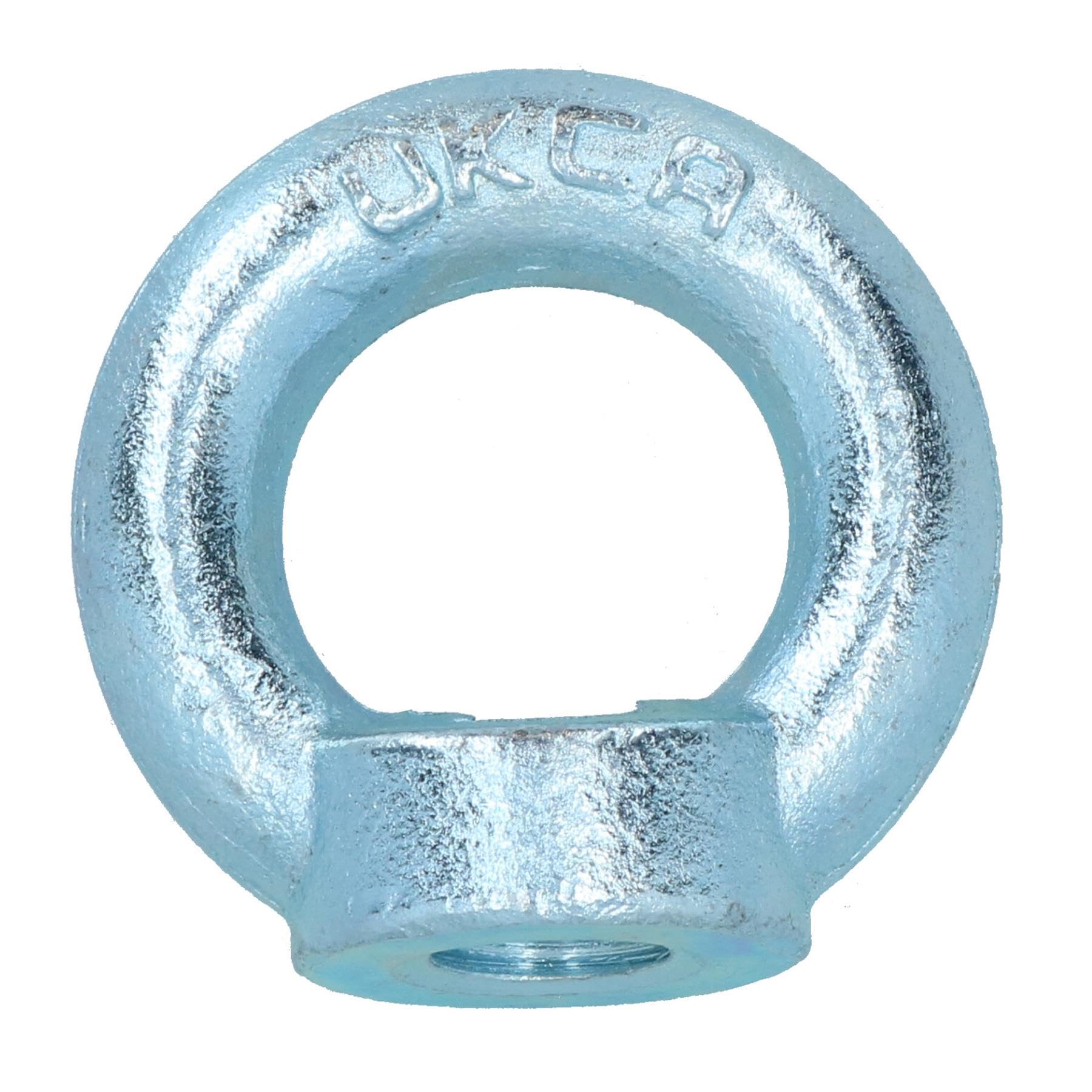 Cierre de tuerca de ojo de elevación de 16 mm, rosca hembra interna, chapado en zinc, 35 mm de diámetro, 10 unidades