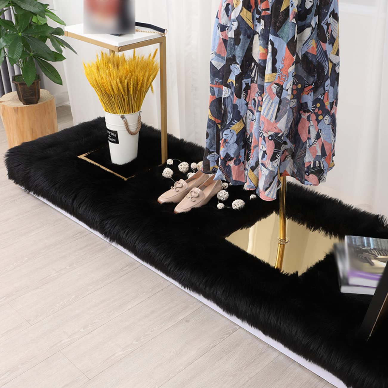 Amazon｜[NHYGDY] ムートンラグ ムートンマット 80*240