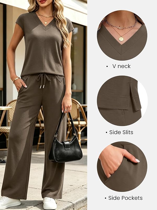 Casly Lamiit 2 Piece Sets for Women Side Slit Summer Travel Vacation Set by Casly Lamiit - Used condition - Image 2