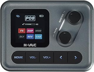 Pocket Amp-Portable Multi Effects Guitar Pedal,80+ Built-in Effects,Amp Modeling,Looper,Tune,Bank Mode,IR Loading,Expression Pedal & Color Display,Stereo OTG USB Audio Interface,APP Control