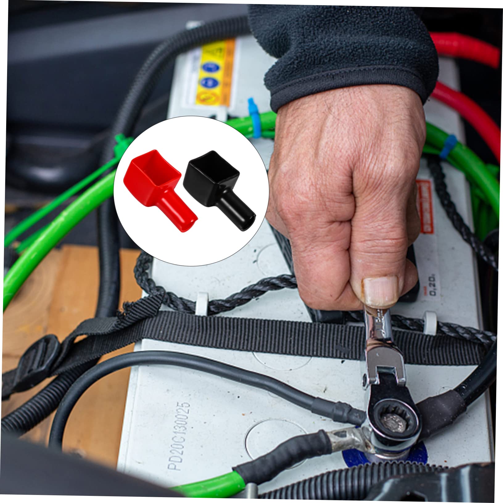 30stücke Teiliges Batterieklemmen-abdeckungen Für Auto Schutzkappen Für Positive Und Negative Batteriepole Witterungsbeständig Isolierend Für Fahrzeuge Boote Und Mehr
