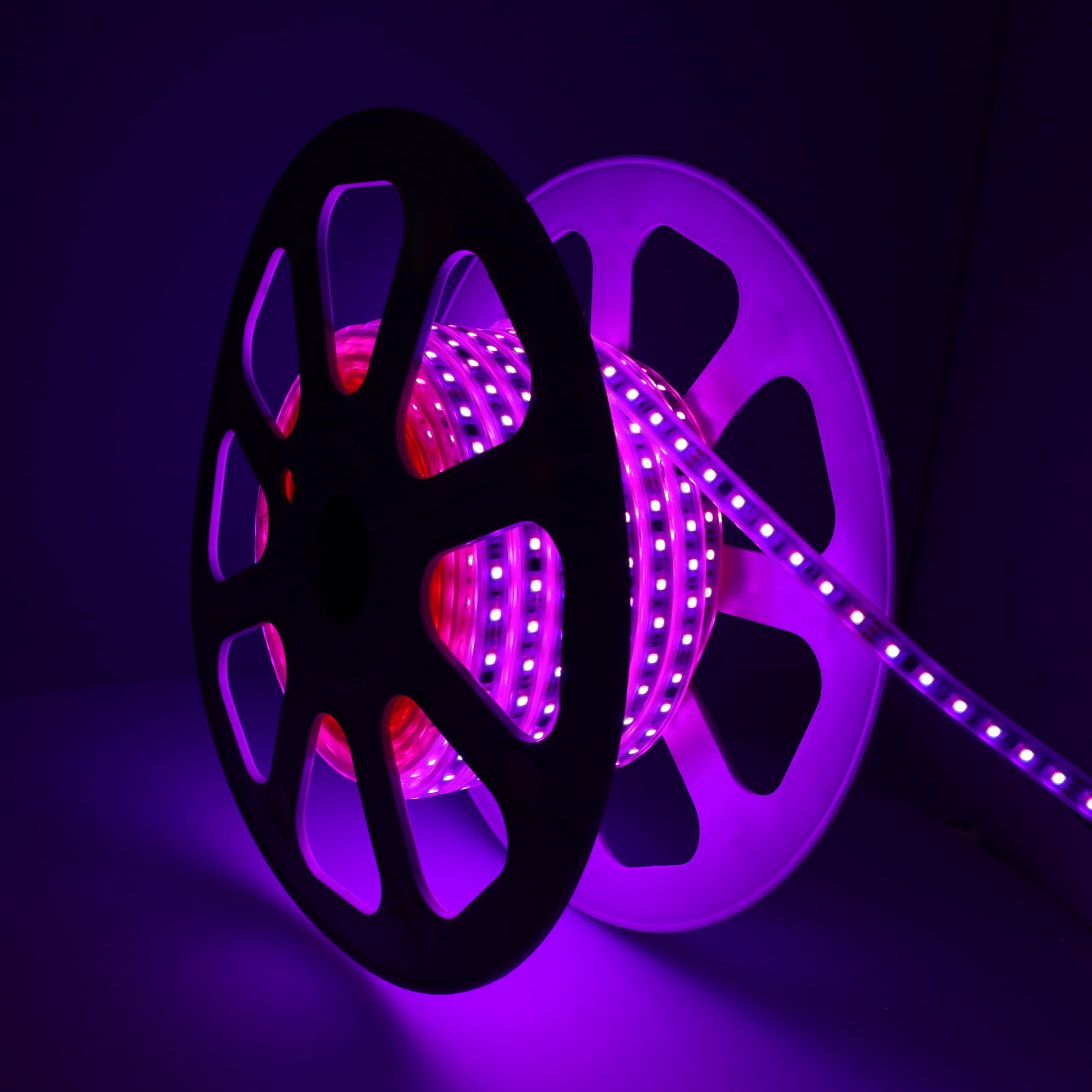 Jandei - Kit Tira Led 10metros 24Vdc RGBIC con Controlador 220Vac y Mando, 600 Leds. IP65 Ideal Exteriores