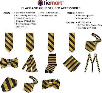 tiemart Extra Long Striped Tie