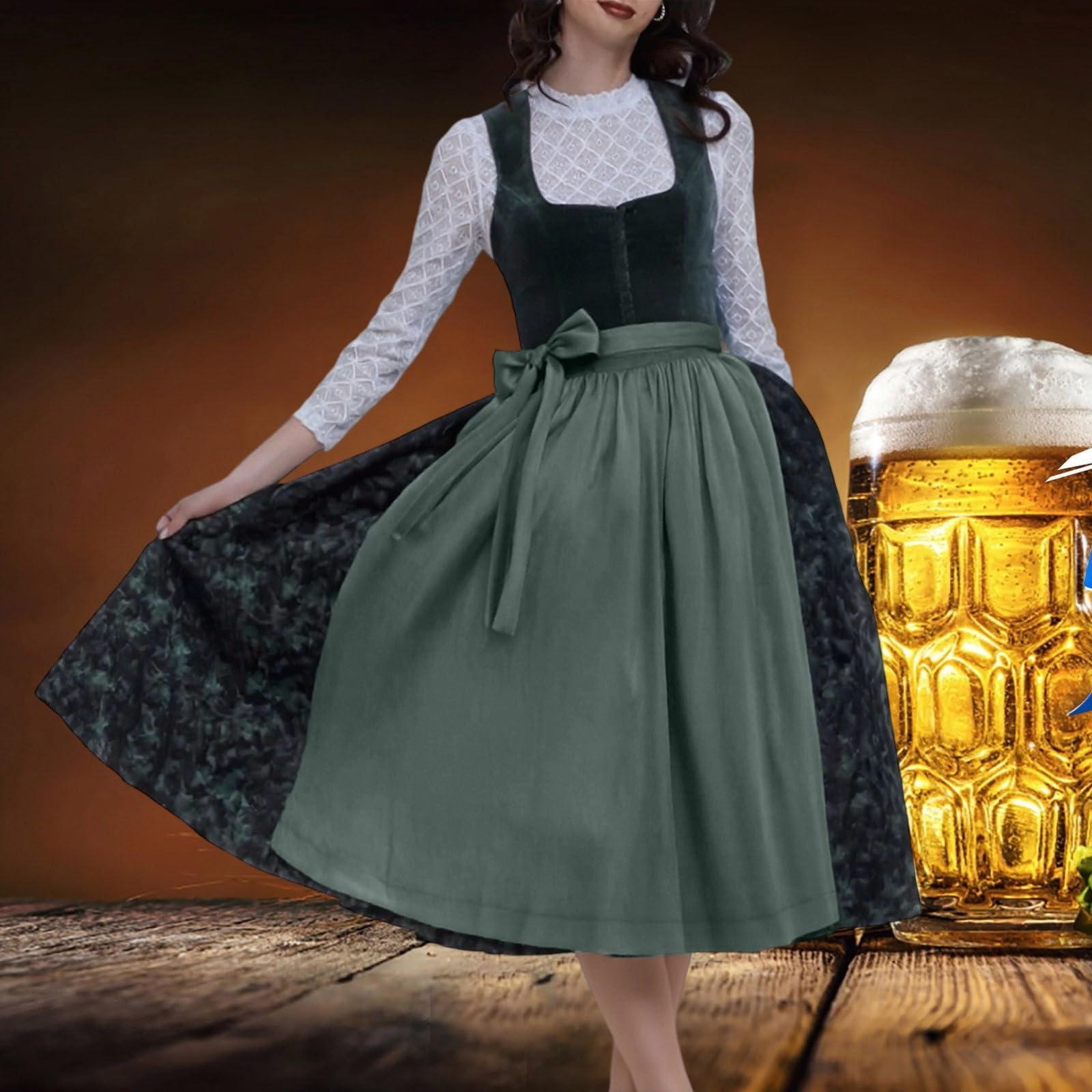Dirndl Lang Damen Kleid Maxi Grosse Grössen Midi Kurz Gr 48 Schürze Spitze Große Größen Dirndel Samt Kostüm Oktoberfest Outfit Dirndle Modern