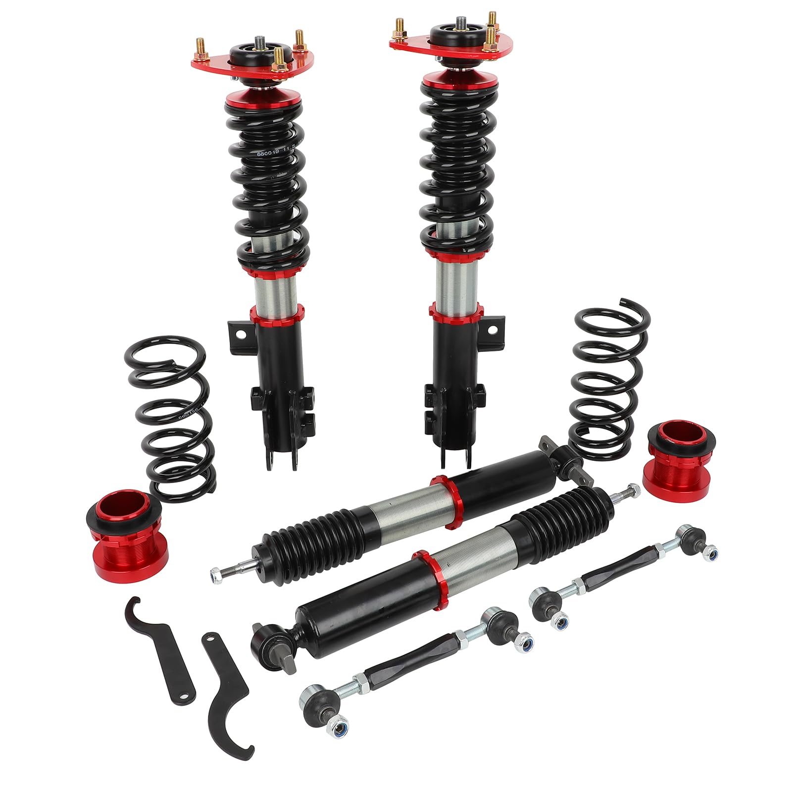 Coilovers for Ford for Mustang 2015 2016 2017 2018 2019 2020 Height Adjustable Shock Absorber Kit Suspension Lowering Kit