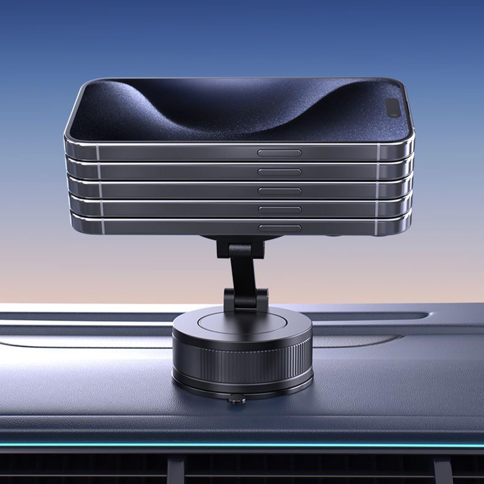 Supporto magnetico per telefono da auto, pieghevole, supporto rotante per cellulare, per berlina, SUV, camion, ideale per gli appassionati di navigazione e viaggi