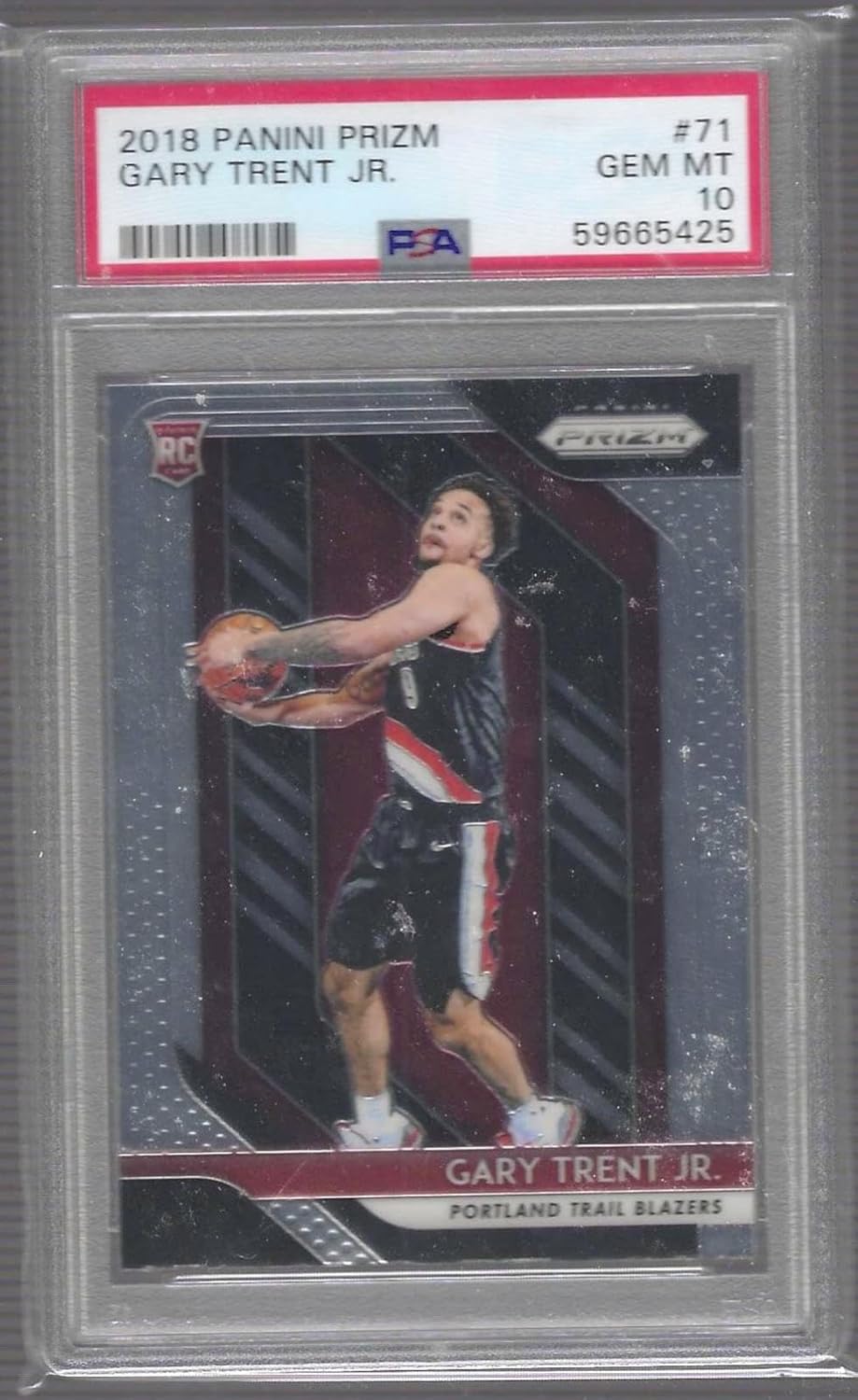 Gary Trent Jr 2018 Panini Prizm Rookie Rc Psa 10 Gem Mint - Basketball Cards