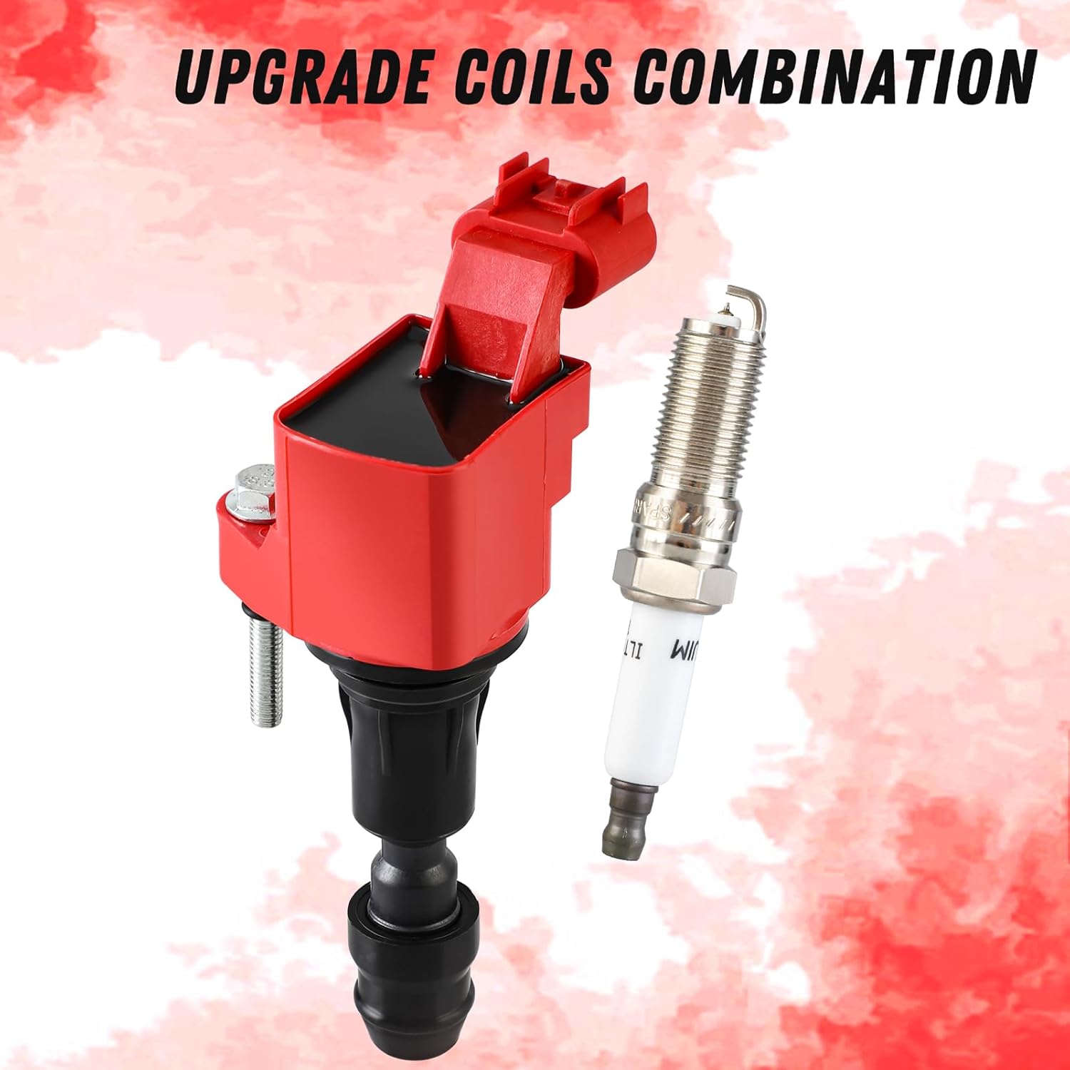 Ignition Coils & Iridum Spark Plugs Pack of 4 Compatible with Buick Lacrosse Regal Verano Chevrolet Captiva Sport Cobalt Equinox Malibu HHR GMC Terrain Pontiac UF491 90117