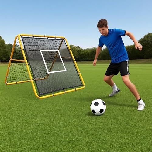Miniatura 8 de Soccer Rebounder Net, Adjustable Multi-Sport Rebounder Net for Passing Throwing and Ball Control, Practice Nets for Baseball, Volleyball Bounce Back