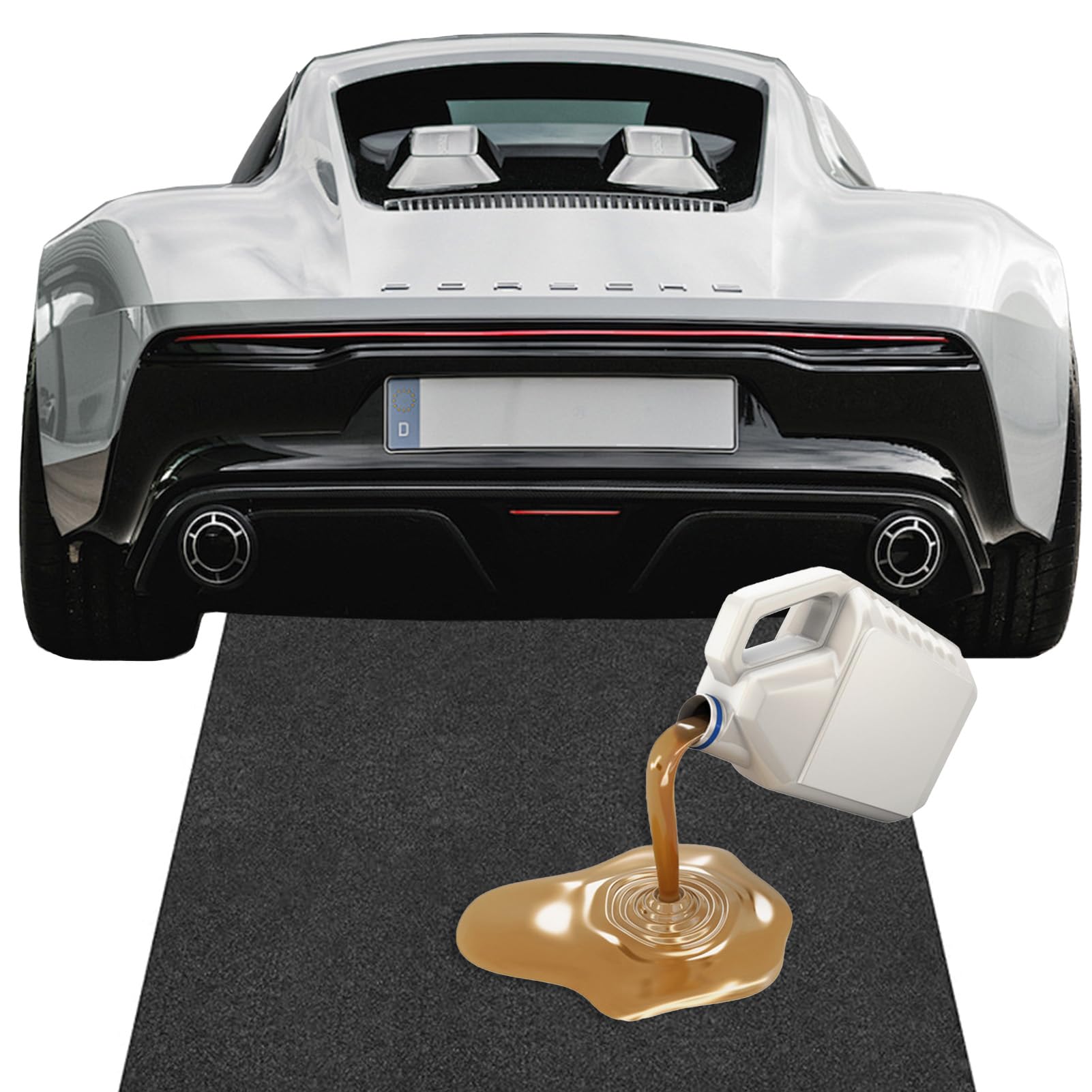Estera de Recogida de Aceite 152x91cm, Alfombra Moto, Base de Banco de Trabajo, Estera de Garaje Coche,Al Aceite y a Las Manchas, Adecuado para de Garajes, Talleres Mantenimiento
