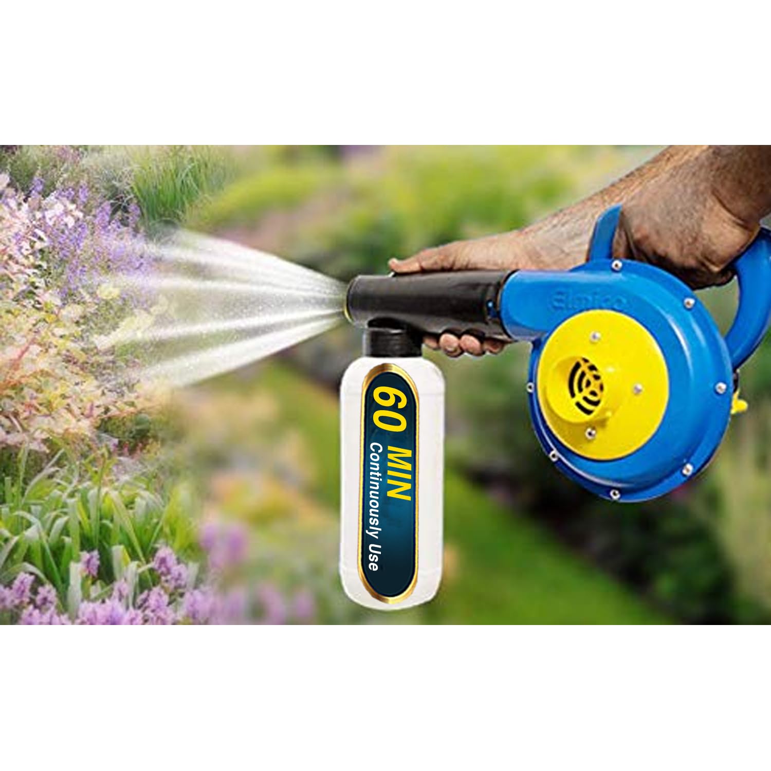 Elmico 700W 100% Copper Armature/Binding Lawn Sprinkler, Water Mister,/continuously 60 min use Spray Bottle for Herbicides,Pesticides,Fertilizers,Garden Water Sprayer for Home(Made in India)