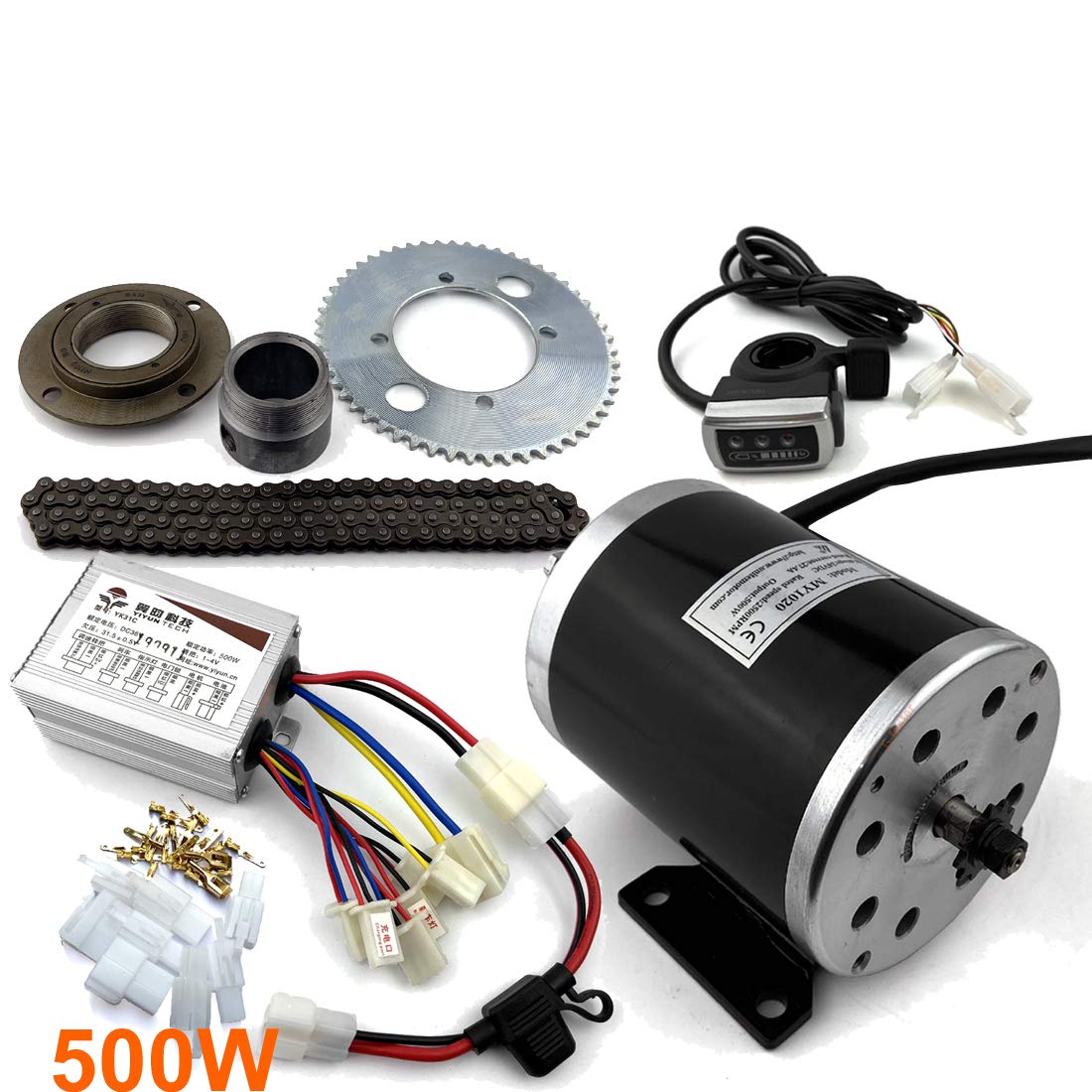 elektro - motorrad - kit 25h 500w mit kettenantrieb high - speed - elektro - roller ersatz elektro - kart conversion kit (24V thumb kit)
