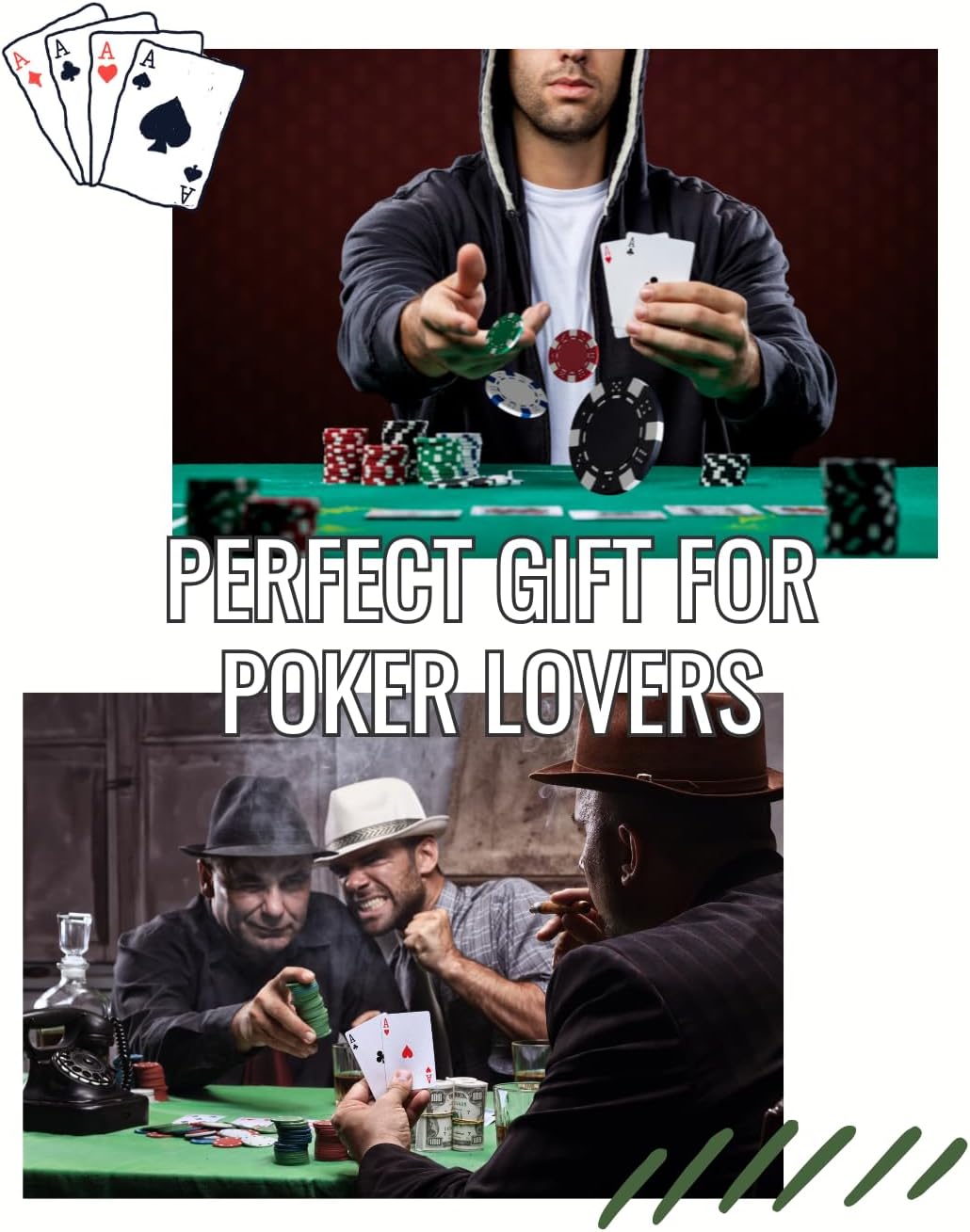 Poker Gifts for Men, Wearable Blanket Hoodie for Poker Lovers, Poker Blanket Hoodie for Men - Image 4
