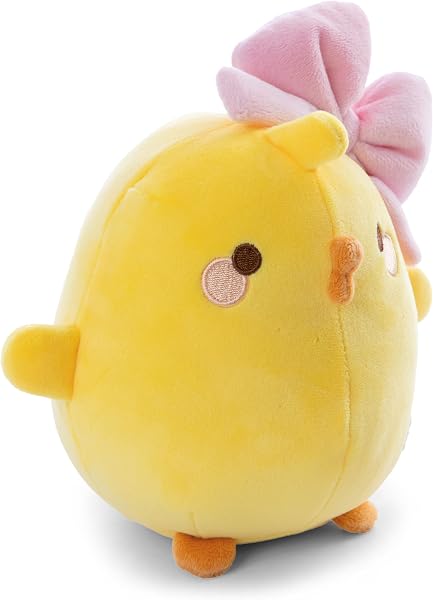NICI Morbido Peluche di Piu Piu con Fiocco, in Confezione Regalo, per Coccole e Giochi, per Bambini e Adulti, Fantastica Idea Regalo, 16 cm, Giallo - 62783 - 1