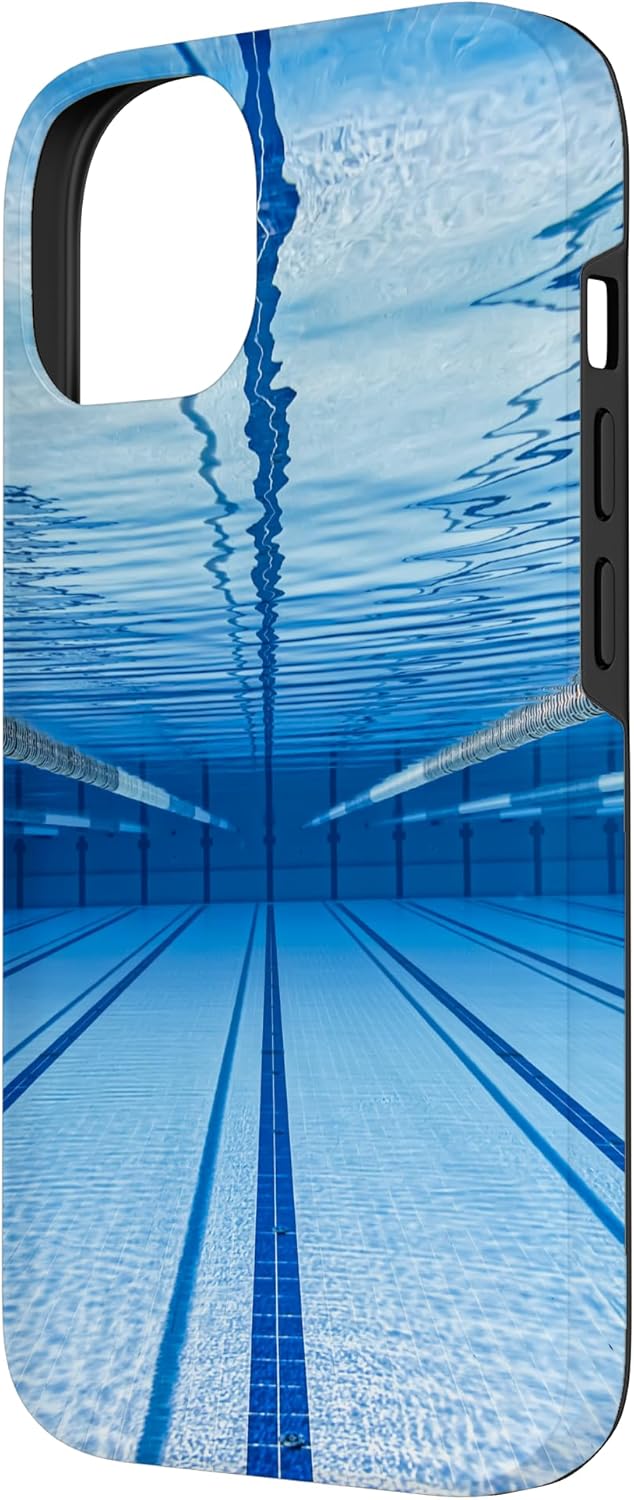 Swimming Pool Blue Water Swimmer Case for iPhone 14